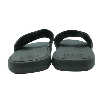 Black Athletic Slides Shoes
