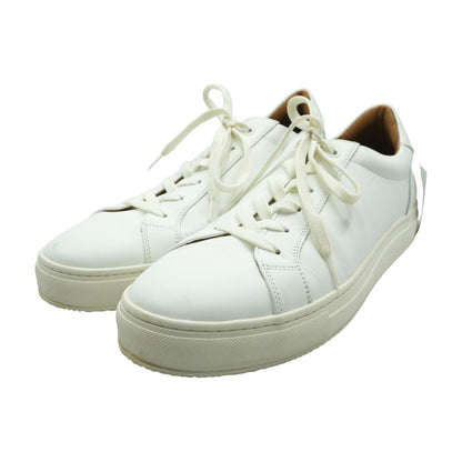 White Leather Lace Up Casual Shoes