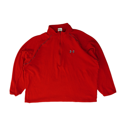 Red Solid 1/4 Zip Pullover