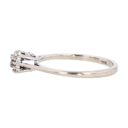 1/10 ctw 10K White Gold Diamond Engagement Ring