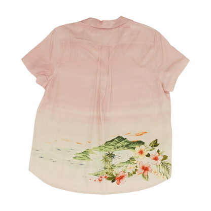 Pink Tropical Button Down
