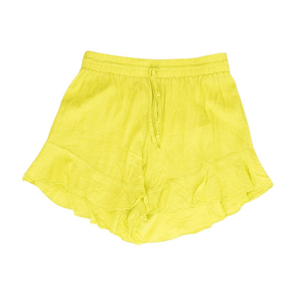 Neon Green Solid Active Shorts