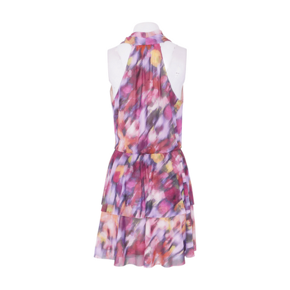 Multi Abstract Midi Dress