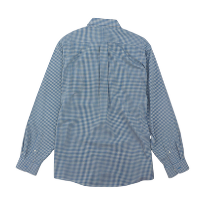 Blue Plaid Long Sleeve Button Down