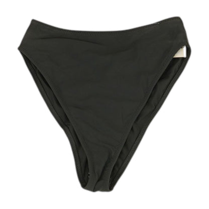 Gray Solid Swim Bottom