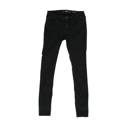 Black Long Low Rise Skinny Leg Jeans