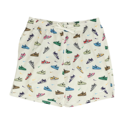 Cream Print Swim Bottom