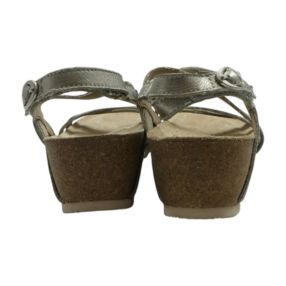 Silver Flat Sandals