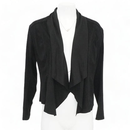 Black Solid Cardigan Sweater