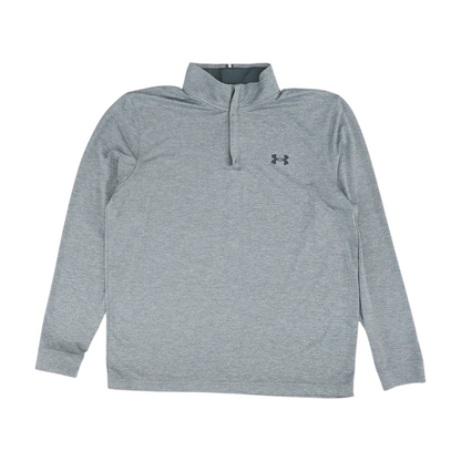 Gray Solid 1/4 Zip Pullover
