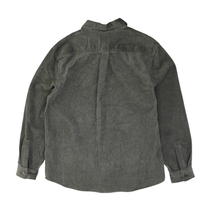Olive Solid Long Sleeve Button Down