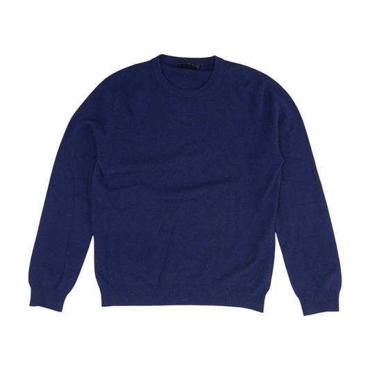 Navy Solid Pullover Sweater