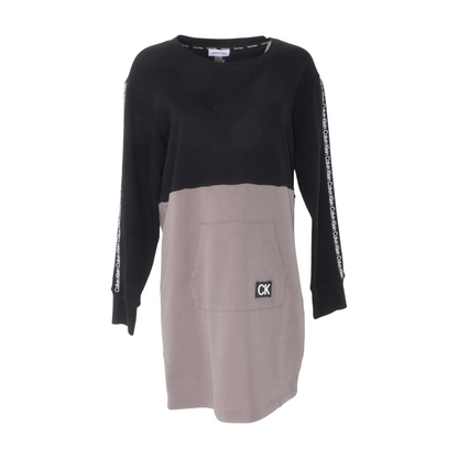 Black Color Block Mini Dress