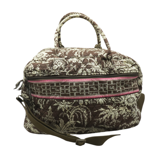Vera Bradley Brown Weekender Bag – Image 1