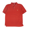 Red Solid Short Sleeve Polo