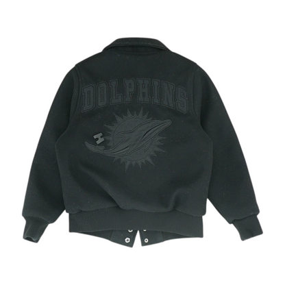 Black Miami Dolphins Jacket