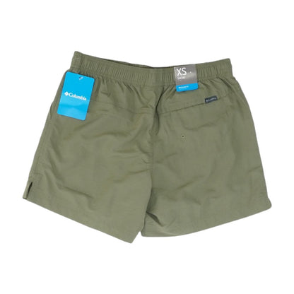 Green Solid Active Shorts