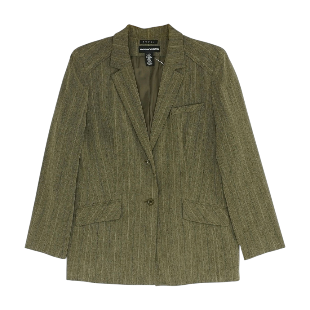Green Striped Blazer