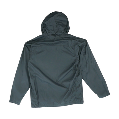 Black Solid Rain Jacket