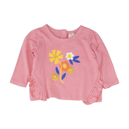 Pink Solid Crewneck T-Shirt