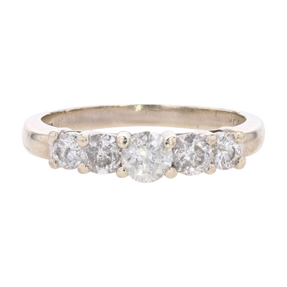 3/4 ctw 10K White Gold Diamond Band Ring