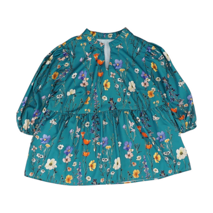 Teal Plus Floral Blouse