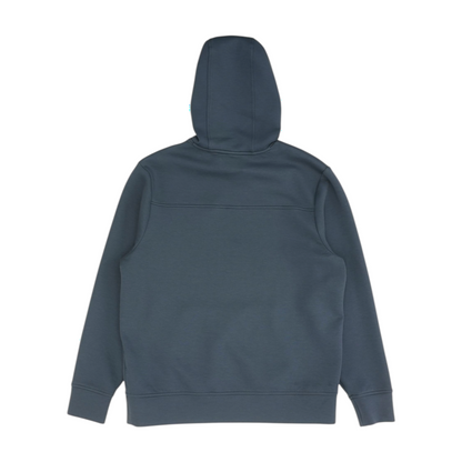 Blue Solid Hoodie Pullover