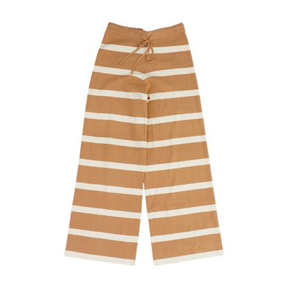 Brown Striped Pants