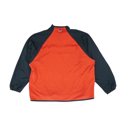 Vintage Red Color Block 1/4 Zip Pullover