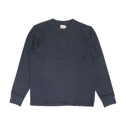 Navy Solid Sweatshirt Pullover
