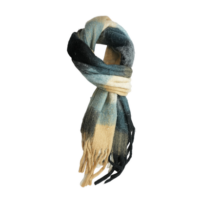 Multi Plaid Wool Scarf