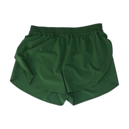 Green Solid Active Shorts