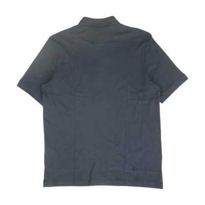 Navy Solid Short Sleeve Polo