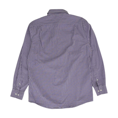 Purple Check Long Sleeve Button Down