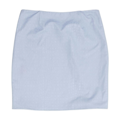 Lavender Animal Print Mini Skirt