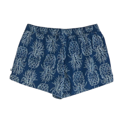 Navy Graphic Active Shorts