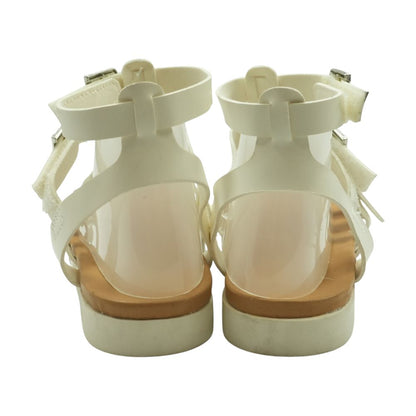 Gladiator White Sandals