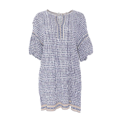 White Polka Dot Mini Dress