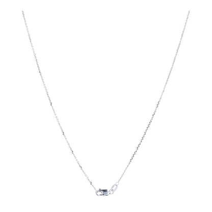 18K White Gold Diamond Pendant Necklace