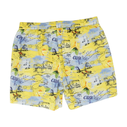 Yellow Graphic Swim Bottom
