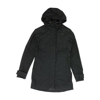 Black Solid Rain Jacket