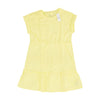 Neon Yellow Solid Midi Dress
