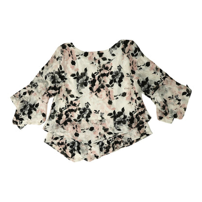 White Floral Blouse