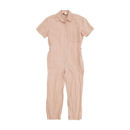 Pink Solid Jumpsuit