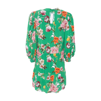 Green Floral Mini Dress