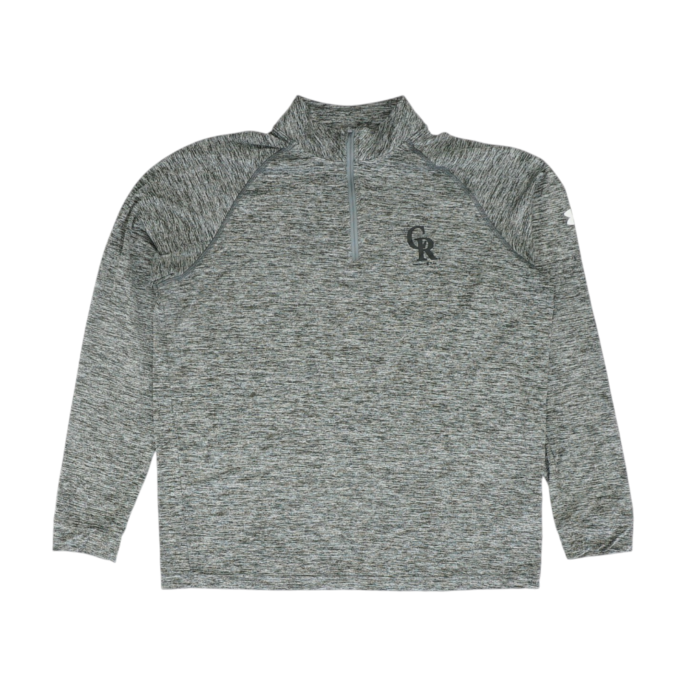 Gray Colorado Rockies Print 1/4 Zip Pullover