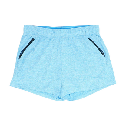 Blue Solid Active Shorts