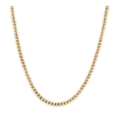 18K Two-Tone Gold Chain Necklace