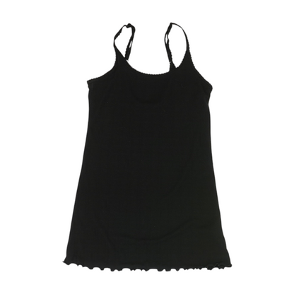 Black Solid Pajama Top