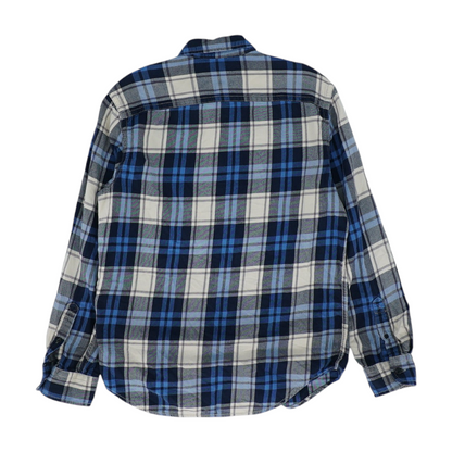 Blue Plaid Flannel Button Down